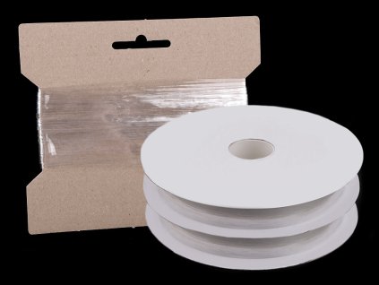 Silikonová pruženka / lastin šíře 20 mm elastická (Balení 200 m, Varianta transparent)