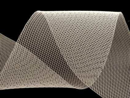 Modistická krinolína na vyztužení šatů a výrobu fascinátorů šíře 10 cm (Balení 1 m, Varianta 1 (CC01) bílá)