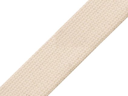 Bavlněný popruh šíře 40 mm (Balení 25 m, Varianta režná světlá)