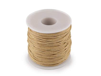 Šňůra hlazená Ø1 mm (Balení 1 ks, Varianta 1 ecru)