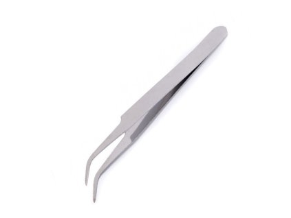 Kovová pinzeta délka 11,5 cm zahnutá (Balení 1 ks, Varianta nikl)