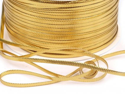 Dutinka s lurexem šíře 2,5 mm plochá (Balení 50 m, Varianta 6000 stříbrná)