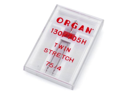 Dvojjehla Stretch 75/4 Organ (Balení 5 krab., Varianta nikl)
