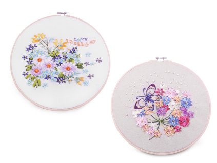 Sada na vyšívání s předtištěným motivem (Balení 1 sada, Varianta 1 viz foto)