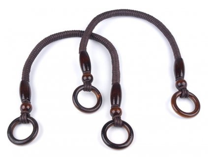 Ucha na tašky s kroužky délka 50-55 cm (Balení 2 ks, Varianta 2 černá)