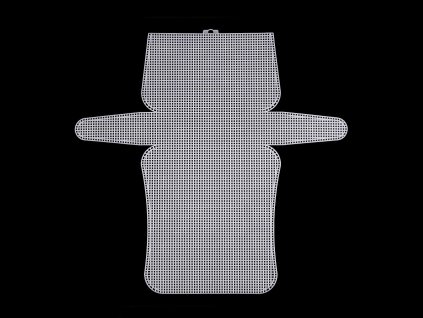 Plastová kanava / mřížka na kabelku (Balení 1 ks, Varianta 1 bílá)