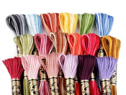 Vyšívací příze DMC Mouliné Spécial Cotton (Balení 1 ks, Varianta 48 anemone melír)