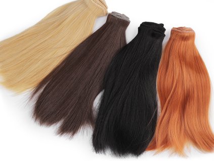 Paruka / vlasy pro panenky 20 cm (Balení 1 ks, Varianta 1 blond)