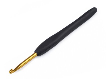 Háček na háčkování se silikonovou rukojetí vel. 2; 2,5; 3; 3,5; 4; 4,5; 5; 5,5; 6 (Balení 1 ks, Varianta 1 (2 mm) černá)
