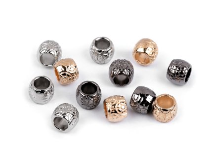 Kovová koncovka na šňůru Ø5,5 mm / ozdoba (Balení 10 ks, Varianta 1 platina)