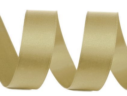 Atlasová stuha oboulící šíře 24 mm (Balení 20 m, Varianta 100 bílá)