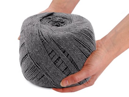 Bavlněná příze macrame Ø1,5-2 mm rozčesávací (Balení 1 ks, Varianta 1 bílá přírodní)