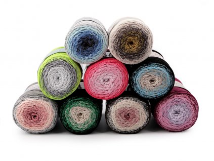 Pletací příze Macrame Cotton Spectrum 250 g (Balení 1 ks, Varianta 1 (1301) režná světlá žlutá)