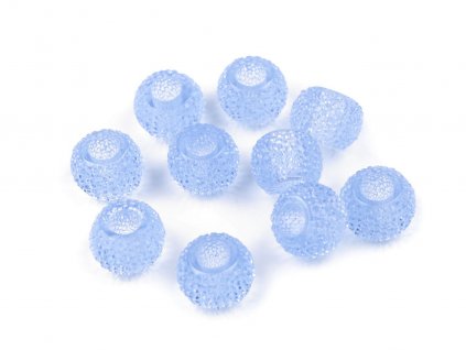 Plastové korálky s velkým průvlekem 8x12 mm (Balení 10 ks, Varianta 1 (72) růžová)