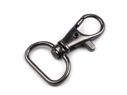 Kovová karabina otočná, průvlek 18 mm (Balení 5 ks, Varianta 1 nikl)