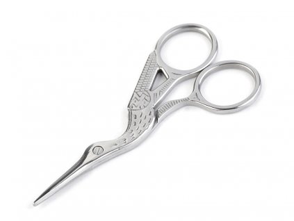 Nůžky vyšívací čáp délka 9 cm (Balení 1 ks, Varianta 1 nikl)