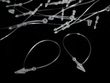 Splinty délka 80 mm na cenovky (5000 ks) ruční (Balení 1 krab., Varianta 1 transparent)
