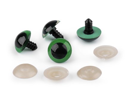 Oči s pojistkou Ø20 mm (Balení 4 sada, Varianta 1 jantar)