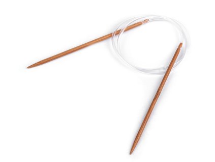 Kruhové jehlice bambusové č. 3; 3,5; 4; 4,5; 5; 5,5; 6; 6,5; 7; 8 (Balení 1 ks, Varianta 1 (3 mm) bambus tmavý)