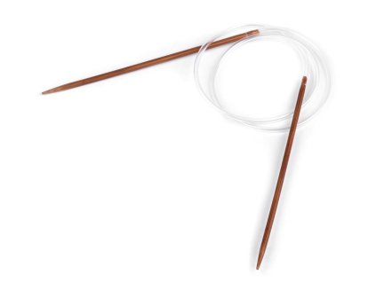 Kruhové jehlice bambusové č. 3; 3,5; 4; 4,5; 5; 5,5; 6; 6,5; 7; 8 (Balení 1 ks, Varianta 1 (3 mm) bambus tmavý)