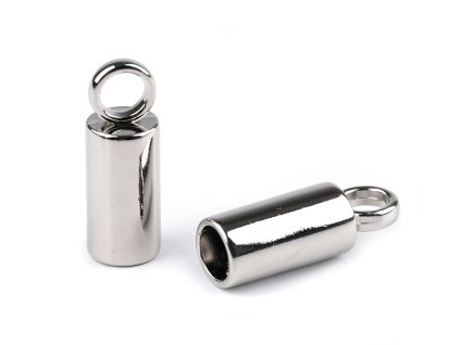 Kovová koncovka na šňůru Ø7 mm (Balení 2 ks, Varianta 1 nikl)