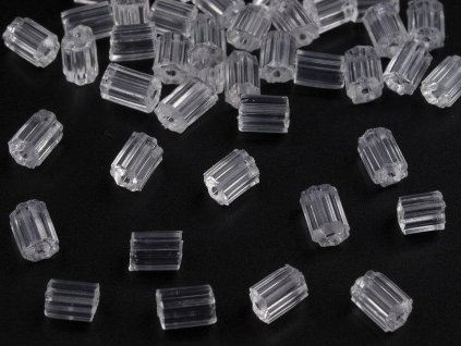 Náušnicová zarážka 3x4 mm (Balení 10 g, Varianta transparent)