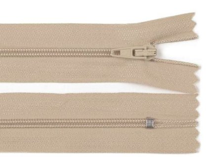 Spirálový zip No 3 délka 30 cm pinlock (Balení 1 ks, Varianta 101 bílá)