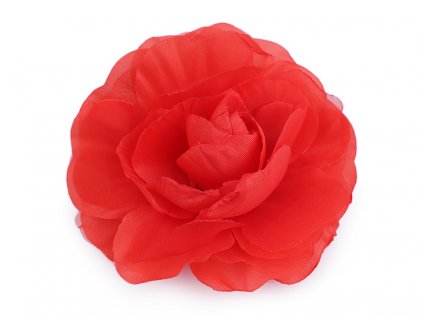 Brož / ozdoba růže Ø10 cm (Balení 1 ks, Varianta 4 červená)