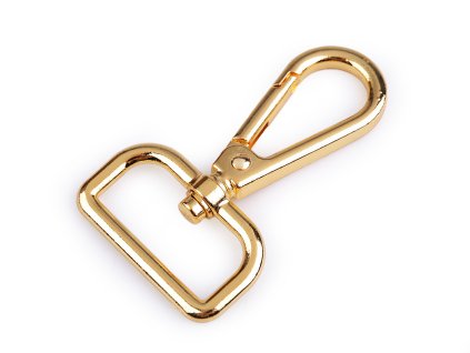 Kovová karabina otočná, průvlek 30 mm (Balení 1 ks, Varianta 1 nikl)