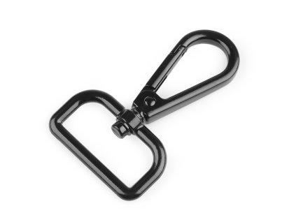 Kovová karabina otočná, průvlek 30 mm (Balení 1 ks, Varianta 1 nikl)