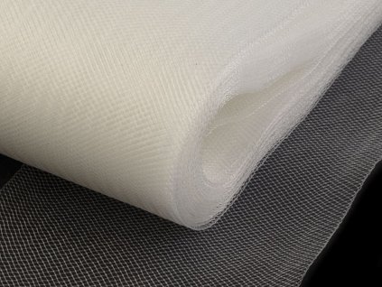 Modistická krinolína na výrobu dekorací, fascinátorů a vyztužení šatů šíře 8 cm (Balení 22.5 m, Varianta 1 (CC01) bílá)