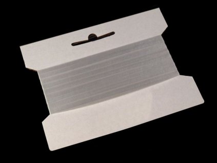 Silikonová pruženka / lastin šíře 6 mm elastická (Balení 20 m, Varianta transparent)