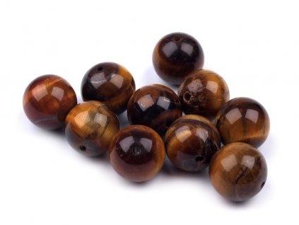 Minerální korálky Tygří oko Ø8 mm (Balení 8 ks, Varianta tygří oko)