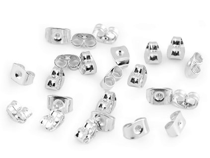 Puzetová zarážka 4x6 mm (Balení 50 ks, Varianta stříbrná)