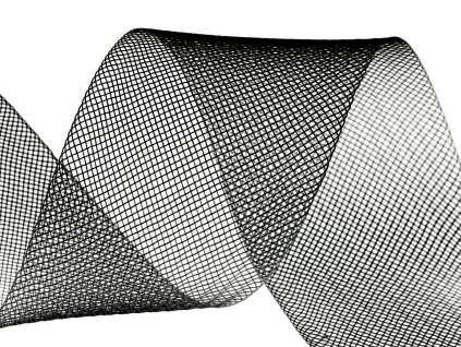 Modistická krinolína na vyztužení šatů a výrobu fascinátorů šíře 4,5 cm (Balení 20 m, Varianta 2 (CC16) černá)