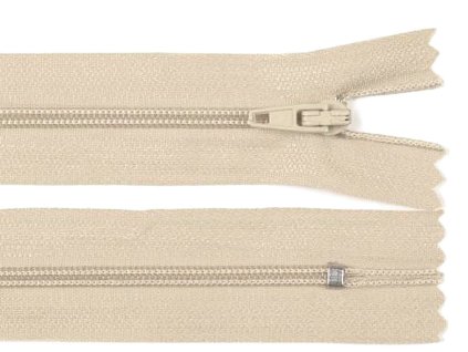 Spirálový zip No 3 délka 25 cm pinlock (Balení 1 ks, Varianta 304 hnědá čokoládová)