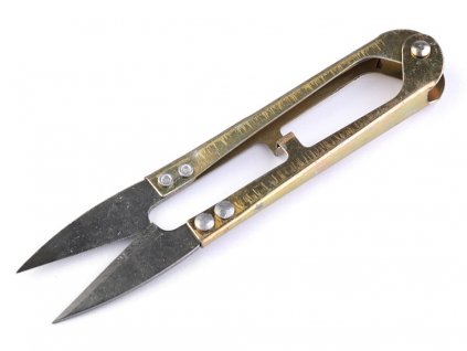 Nůžky cvakačky délka 10 cm (Balení 12 ks, Varianta zlatá sv.)