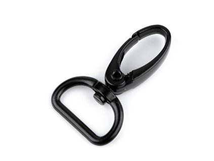 Kovová karabina otočná, průvlek 20 mm (Balení 10 ks, Varianta černá)