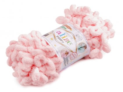 Pletací příze Alize Puffy 100 g (Balení 1 ks, Varianta 1 (686) bílá černá)