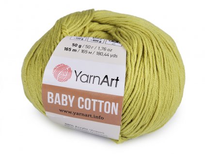 Pletací příze Baby Cotton 50 g (Balení 1 ks, Varianta 2 (403) béžová světlá)