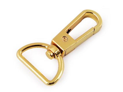 Kovová karabina otočná, průvlek 20 mm (Balení 1 ks, Varianta 1 nikl)