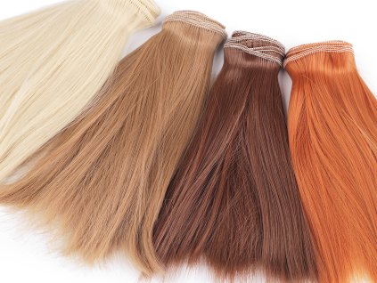 Paruka / vlasy pro panenky 15 cm (Balení 1 ks, Varianta 1 blond)