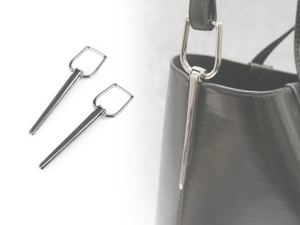 Designový průvlek na kabelky šíře 20 mm (Balení 2 ks, Varianta nikl)