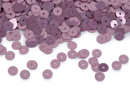 Flitry hladké Ø6 mm s metalickým efektem (Balení 50 g, Varianta 1 stříbrná)