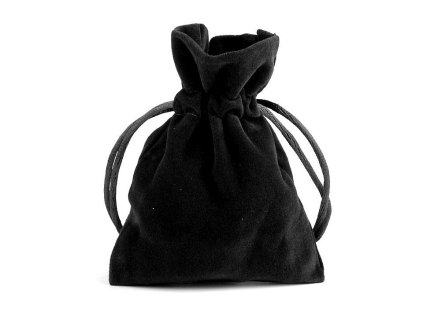 Dárkový pytlík 8,5x11 cm sametový (Balení 1 ks, Varianta 1 černá)