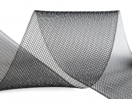Modistická krinolína na vyztužení šatů a výrobu fascinátorů šíře 8 cm (Balení 1 m, Varianta 1 (CC01) bílá)