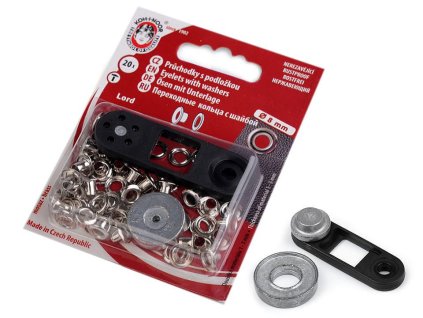 Průchodky s podložkou vnitřní Ø4 mm / vnější Ø8 mm (Balení 1 blistr, Varianta 1 nikl)