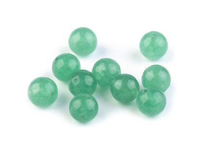 Minerální korálky Avanturín Ø6 mm (Balení 10 ks, Varianta avanturín)