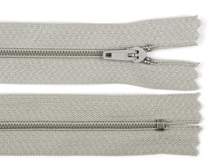 Spirálový zip No 3 délka 35 cm pinlock (Balení 1 ks, Varianta 101 bílá)