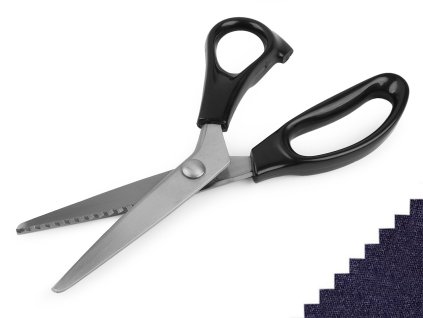 Nůžky entlovací délka 24 cm obloučky / zoubky (Balení 1 ks, Varianta 2 náhodná barva zoubky)